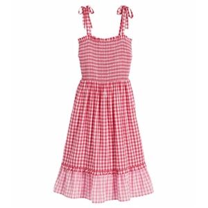 Draper James Smocked Pink Gingham Taylor dress M Cowgirl sold out in stores